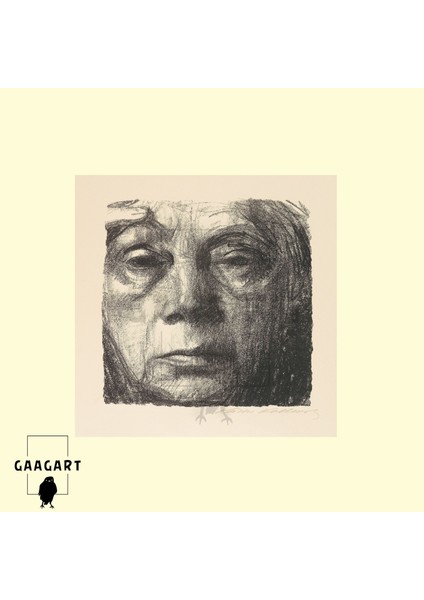 Kare Kanvas Tablo Ünlü Eserler Käthe Kollwitz Selbstbildnis modelleri