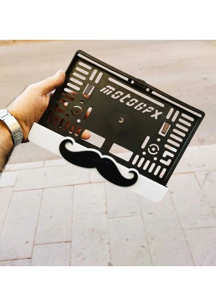 3ADİJİTAL Bıyık Pleksi Motor Plakalığı