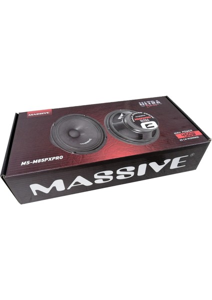 Ms M85PXPRO Ultra Seri 20 cm Midrange 450W Maksimum 175W Rms Mavi Kasa