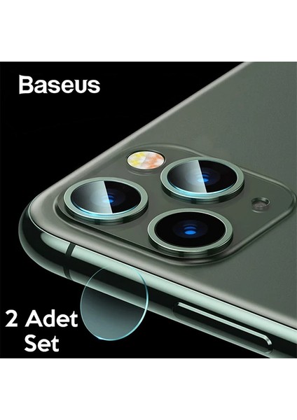 Baseus iPhone 11 Pro 11 Pro Max Tempered Kamera Lens Koruma Camı 2SET-(5775) - MCT1035-6787