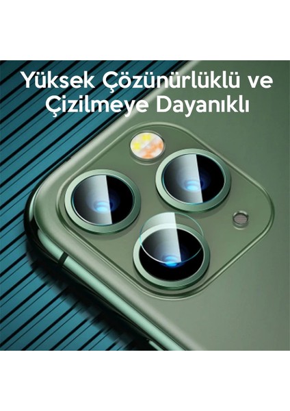 Baseus iPhone 11 Pro 11 Pro Max Tempered Kamera Lens Koruma Camı 2SET-(5775) - MCT1035-6787