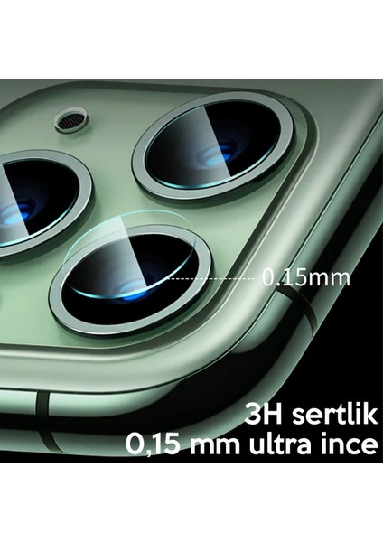 Baseus iPhone 11 Pro 11 Pro Max Tempered Kamera Lens Koruma Camı 2SET-(5775) - MCT1035-6787