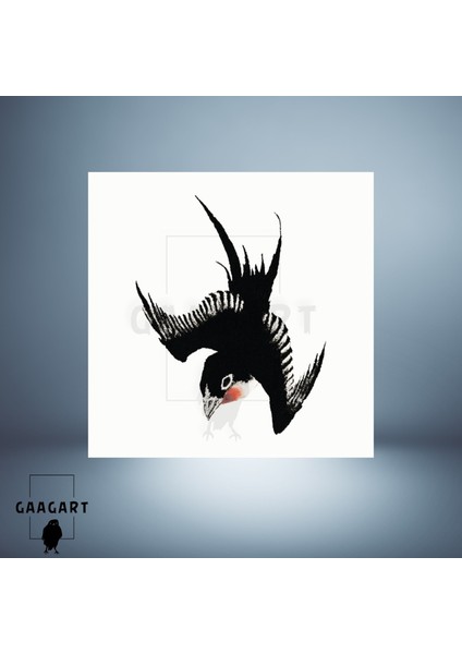 Kare Kanvas Tablo Ünlü Eserler Katsushika Hokusai Birds Flaying modelleri