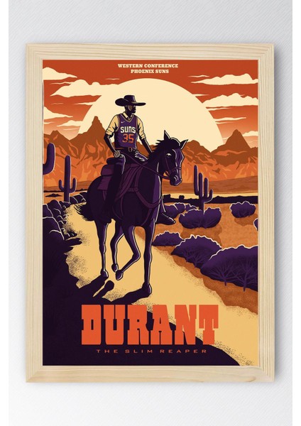 Kevin Durant Çerçeveli Tablo - Basketbol Nba Posteri Tablo