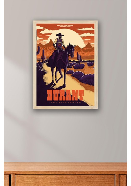 Kevin Durant Çerçeveli Tablo - Basketbol Nba Posteri Tablo fiyatları