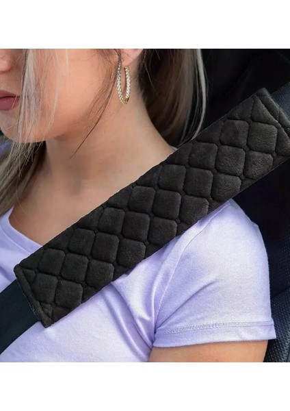 2 Adet Emniyet Kemer Kılıfı Tay Tüylü Ithal Kumaş Ekstra Yumuşak