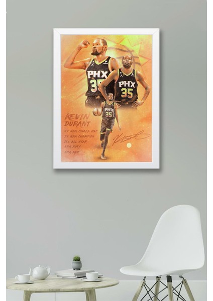 Kevin Durant Çerçeveli Tablo - Basketbol Nba Posteri Tablo fiyatları