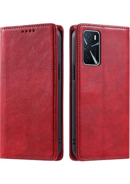 Oppo A55 4g Manyetik Ince Cüzdan Pu Deri Koruyucu Kart Için Flip Case (Yurt Dışından)