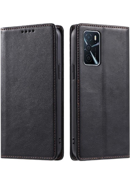 Oppo A55 4g Manyetik Ince Cüzdan Pu Deri Koruyucu Kart Için Flip Case (Yurt Dışından)