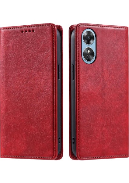 Oppo A17 Kart Yuvaları Tutucu Manyetik Koruyucu Pu Deri Için Flip Case (Yurt Dışından) modelleri