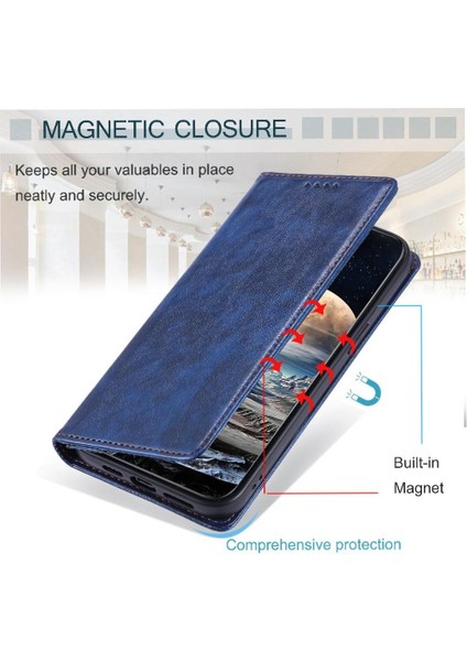 Oppo A56 5g Kart Yuvaları Tutucu Koruyucu Ince Cüzdan Pu Için Flip Case (Yurt Dışından)