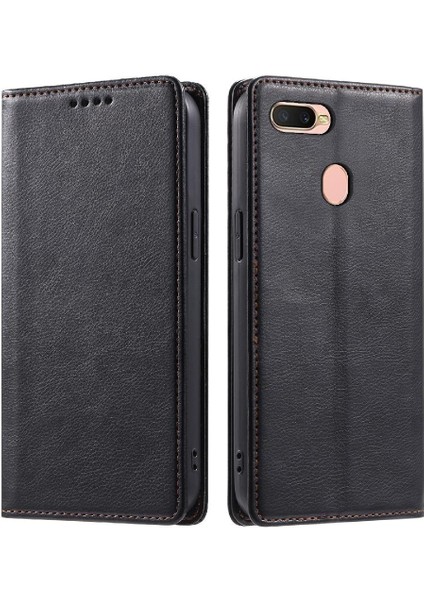 Oppo A7 Kart Yuvaları Tutucu Ince Cüzdan Pu Deri Koruyucu Için Flip Case (Yurt Dışından) fırsatları