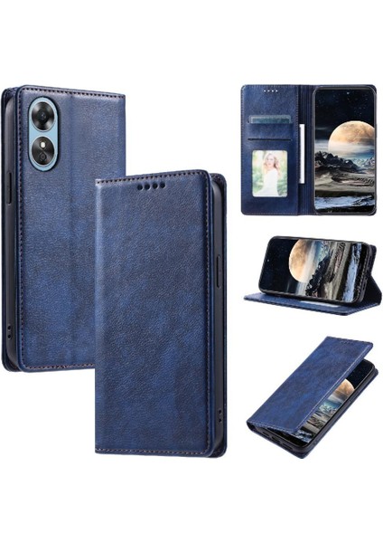 Oppo A17 Kart Yuvaları Tutucu Manyetik Koruyucu Pu Deri Için Flip Case (Yurt Dışından) indirimleri