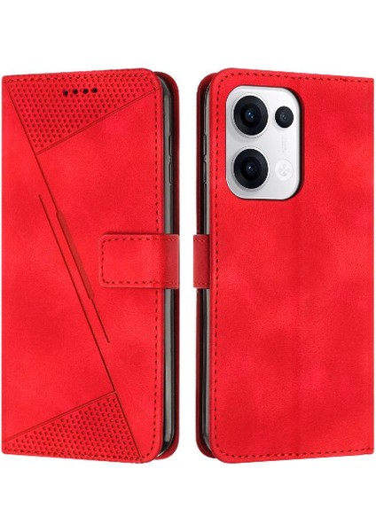 Oppo Reno 13 5g Kart Ekleme Pu Deri Cüzdan Kickstand Için Flip Case (Yurt Dışından)