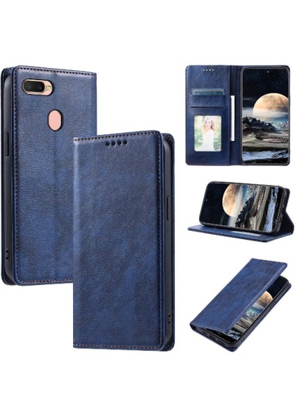 Oppo A12S Ince Cüzdan Kart Yuvaları Tutucu Koruyucu Manyetik Için Flip Case (Yurt Dışından)
