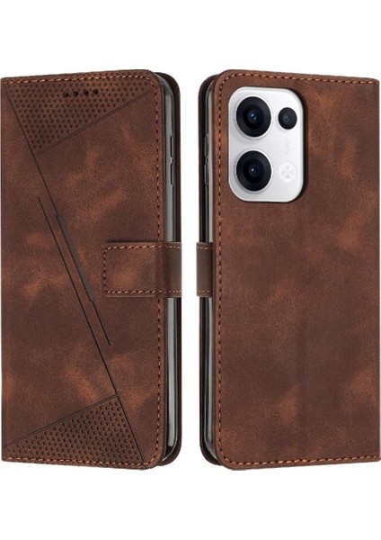 Oppo Reno 13 5g Kart Ekleme Pu Deri Cüzdan Kickstand Için Flip Case (Yurt Dışından)