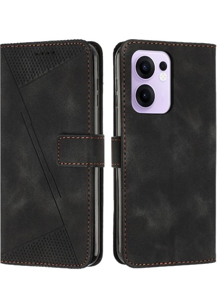 Oppo Reno 13F 5g Cüzdan Kartı Ekleme Pu Deri Kickstand Için Flip Case (Yurt Dışından)