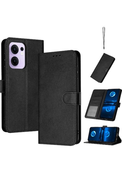 Kart Yuvası Saf Toka Kickstand ile Oppo Reno 13F 5g Için Flip Case (Yurt Dışından)