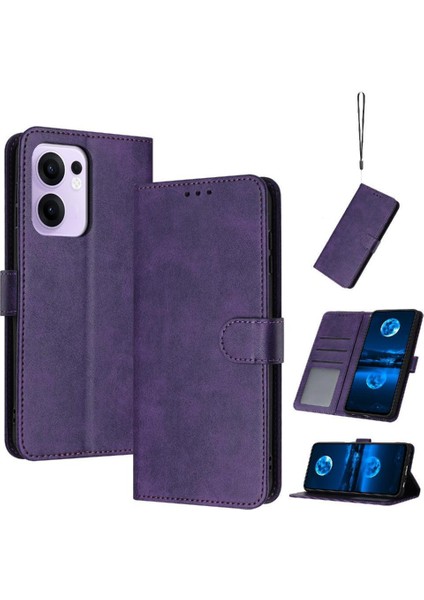 Kart Yuvası Saf Toka Kickstand ile Oppo Reno 13F 5g Için Flip Case (Yurt Dışından)
