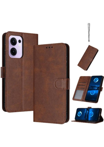 Kart Yuvası Saf Toka Kickstand ile Oppo Reno 13F 5g Için Flip Case (Yurt Dışından)