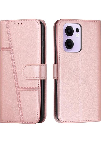 Oppo Reno 13F 5g Pu Deri Tam Koruma Yan Toka Kartı Için Kılıf (Yurt Dışından)