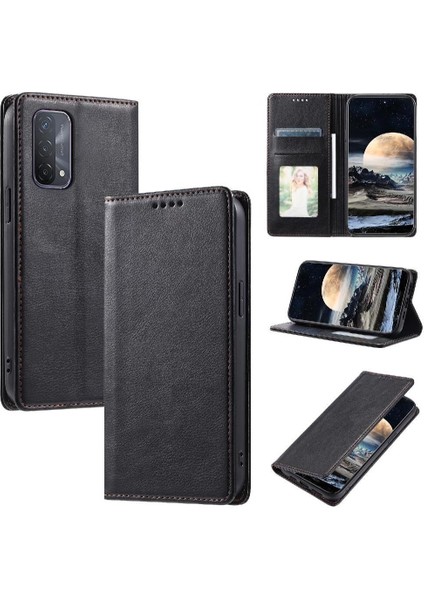 Oppo A93S 5g Koruyucu Kart Yuvaları Tutucu Manyetik Ince Pu Için Flip Case (Yurt Dışından) modelleri
