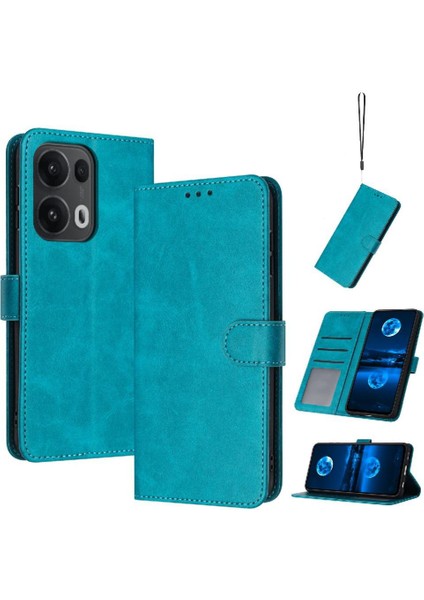 Toka Pu Deri ile Kart Yuvası ile Oppo Reno 13 Pro 5g Için Flip Case (Yurt Dışından)
