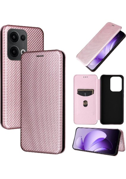 Kart Tutucu Kickstand Tam Koruma ile Oppo Reno 13 5g Için Flip Case (Yurt Dışından)