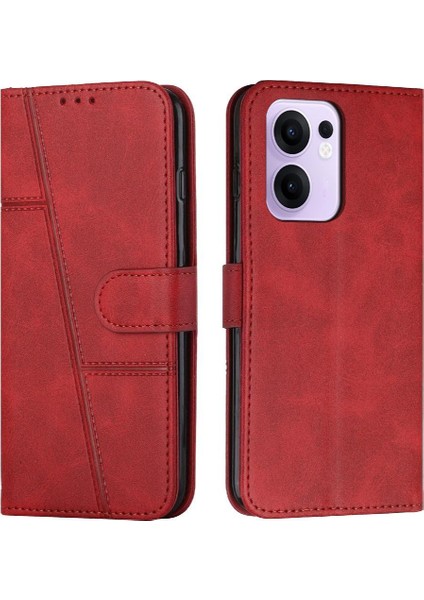Oppo Reno 13F 5g Pu Deri Tam Koruma Yan Toka Kartı Için Kılıf (Yurt Dışından)