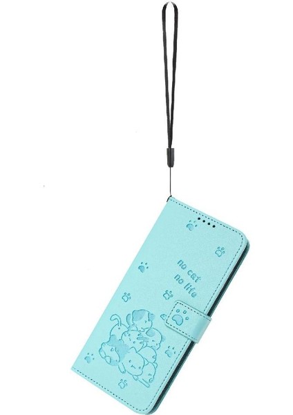 Oppo Reno 13 Pro 5g Deri Cüzdan Pu Deri Sevimli Kedi Kartı Için Flip Case (Yurt Dışından) fiyatları