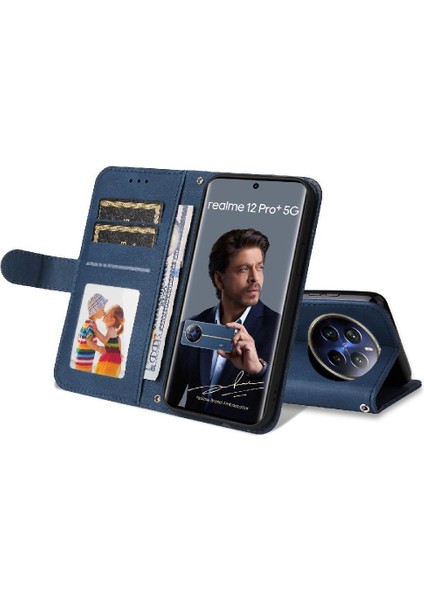 Realme 12 Pro Plus Kart Yuvası Tutucular Darbeye Dayanıklı Uzun Kayış Için Flip Case (Yurt Dışından) modelleri