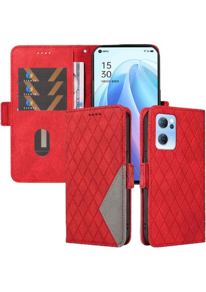 Oppo Find X5 Lite Şık Koruyucu Telefon Kılıfı Için Flip Case Iki Renk (Yurt Dışından)