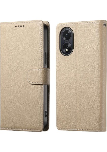 Oppo A38 4g Darbeye Dayanıklı Manyetik Kapatma Günlük Kullanım Kart Yuvaları Için Kılıf (Yurt Dışından)