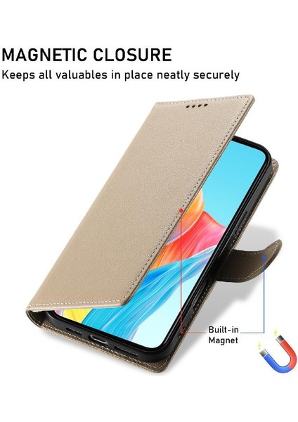 Oppo A38 4g Darbeye Dayanıklı Manyetik Kapatma Günlük Kullanım Kart Yuvaları Için Kılıf (Yurt Dışından) fiyatları