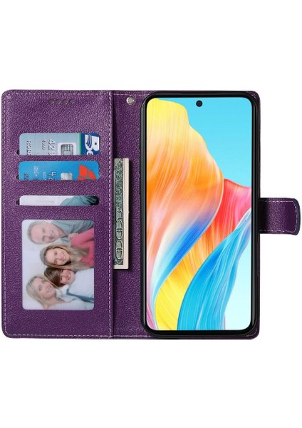 Oppo A38 4g Darbeye Dayanıklı Manyetik Kapatma Günlük Kullanım Kart Yuvaları Için Kılıf (Yurt Dışından) modelleri