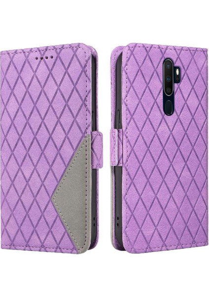 Kart Yuvası ve El Kayışı Iki Renk Şık ile Oppo A9 2020 Için Flip Case (Yurt Dışından) fırsatları