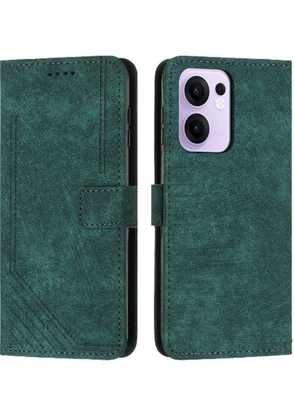 Oppo Reno 13F 5g Kickstand Kart Ekleme Cüzdan Pu Deri Için Flip Case (Yurt Dışından)