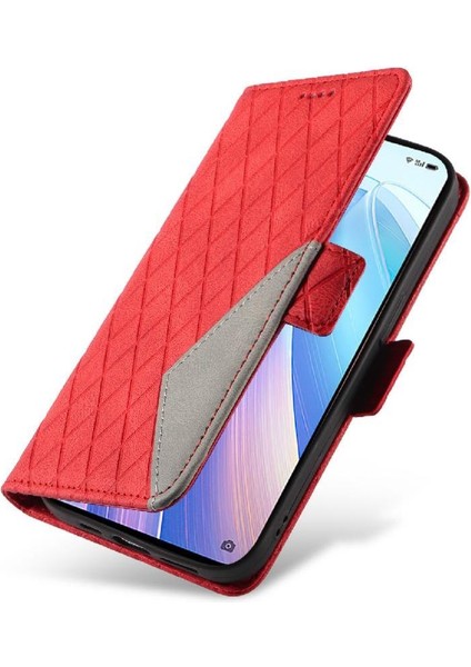 Kart Yuvası ile Oppo Reno 7 5g Iki Renk Ekleme Desenleri Için Flip Case (Yurt Dışından) fırsatları