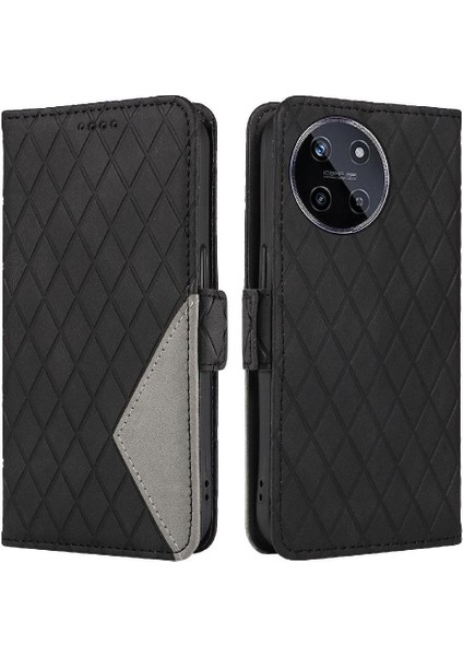 Kart Yuvası ve El Kayışı Iki Renk Şık ile Realme 11 4g Için Flip Case (Yurt Dışından)