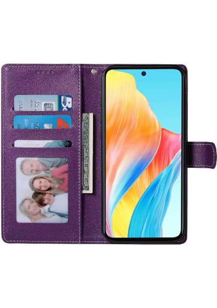 Oppo A78 4g Günlük Kullanım Için Kılıf Darbeye Dayanıklı Kart Yuvaları Manyetik Kapatma (Yurt Dışından) fırsatları