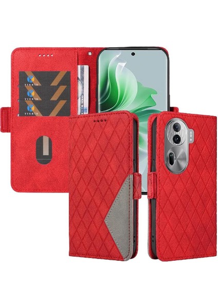 Kart Yuvası ve El Kayışı Şık ile Oppo Reno 11 Pro 5g Için Flip Case (Yurt Dışından)