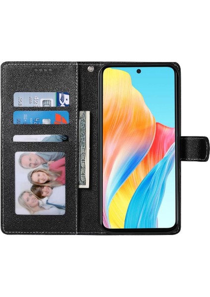 Oppo A78 4g Günlük Kullanım Için Kılıf Darbeye Dayanıklı Kart Yuvaları Manyetik Kapatma (Yurt Dışından) modelleri