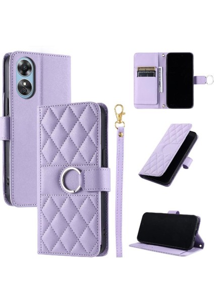 Oppo A17 Kart Yuvaları Tutucu Pu Deri Koruyucu Bilek Kayışı Için Flip Case (Yurt Dışından) indirimleri