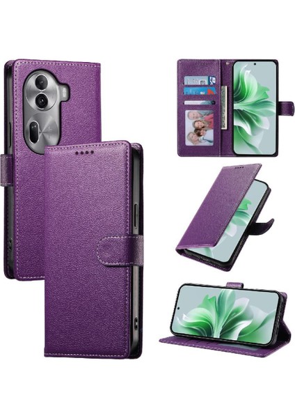 Oppo Reno 11 Pro 5g Darbeye Dayanıklı Kart Yuvaları Için Kılıf Günlük Kullanım Manyetik (Yurt Dışından)