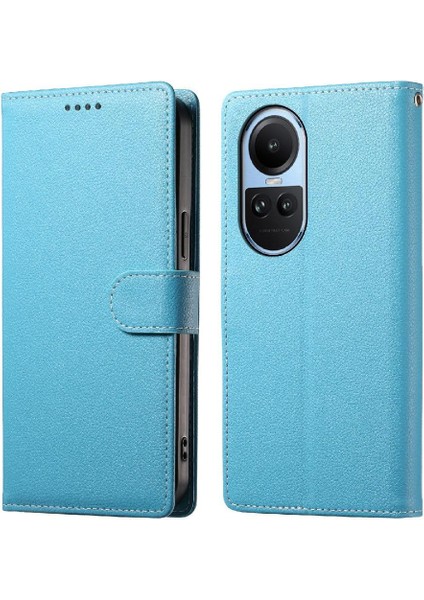 Oppo Reno 10 5g Darbeye Dayanıklı Günlük Kullanım Için Kılıf Kart Yuvaları Manyetik Kapatma (Yurt Dışından)