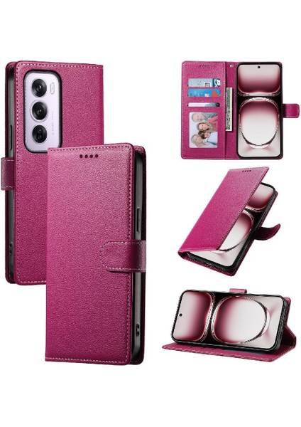 Oppo Reno 12 5g Kart Yuvaları Darbeye Günlük Kullanım Manyetik Kapatma Için Kılıf (Yurt Dışından)