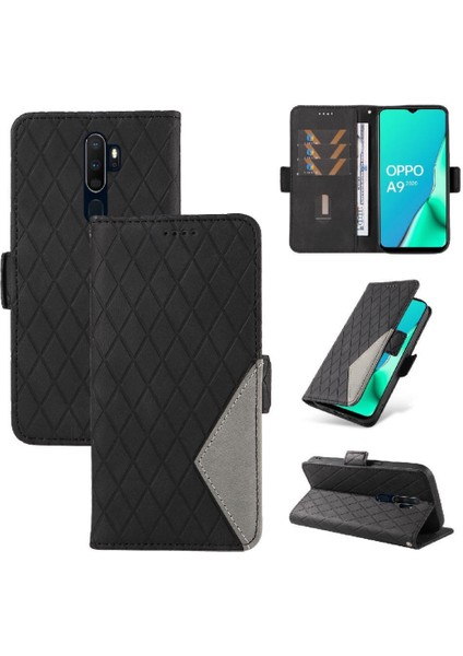 Oppo A5 2020 Şık Koruyucu Telefon Kılıfı Için Iki Renk ile Flip Case (Yurt Dışından)