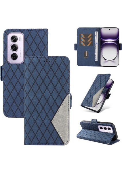 Oppo Reno 12 5g Iki Renk Ekleme Desenleri Şık Telefon Için Flip Case (Yurt Dışından)