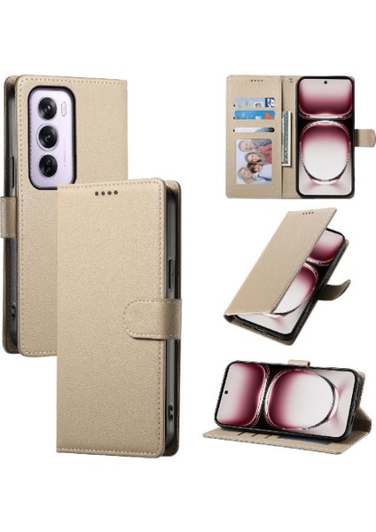 Oppo Reno 12 5g Kart Yuvaları Darbeye Günlük Kullanım Manyetik Kapatma Için Kılıf (Yurt Dışından)