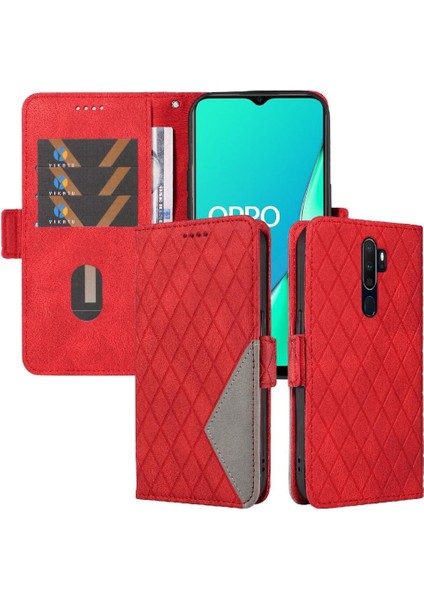 Kart Yuvası ve El Kayışı Iki Renk Şık ile Oppo A9 2020 Için Flip Case (Yurt Dışından) indirimleri